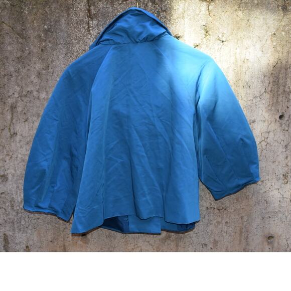 Club Monaco Blue Cropped Jacket Women’s Size L - Picture 3 of 3